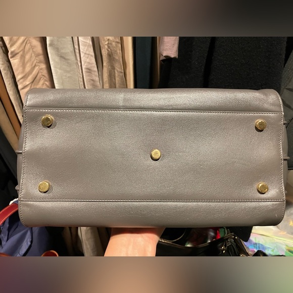 SAINT LAURENT Small Sac de Jour Bag Light Gray Leather - Picture 12 of 12